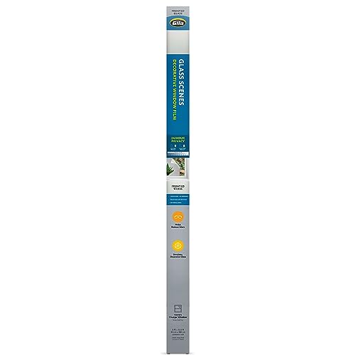 Gila Glass Scenes Frosted Glass Static Cling Window Film, 3ft x 6.5ft