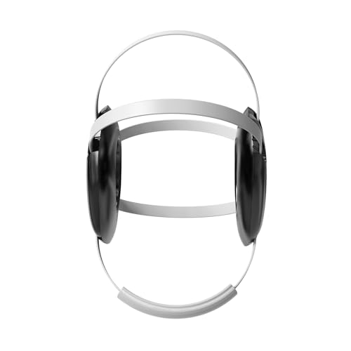 Classic Wrestling Headgear, White Straps - style: Black w/ White Straps