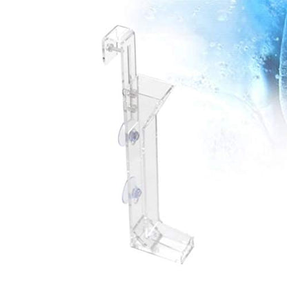Shrimp Tubes-Glass Shrimp Aquarium Fish Tank Feeder Tube Transparent Feeder Tray Container Acrylic (20x6x3cm)