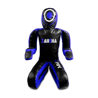 BJJ Wrestling Grappling Self Defense Training Vinyl Dummy, Unfilled - color: Blue, size: 48 inch|120cm|4 Feet