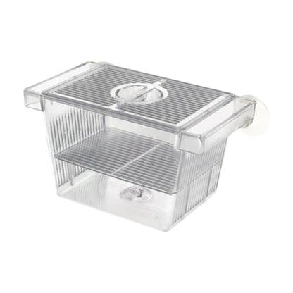 Fish Breeding Isolated Box Float Hatching Separation Acrylic Hatching Box Fish Tank Hatchery for Clownfish Guppy, S