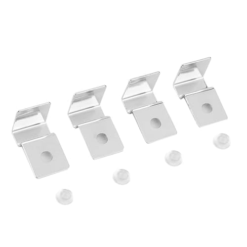 Aquarium Lid Clips Stainless Steel Robust Support Holders for Fish Tank Setup 8 Pack