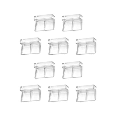 MOUDOAUER Rimless Aquarium Cover Clip, 10Pcs Fish Tanks Glass Cover Clip Aquarium Glass Cover Support Bracket Holders, Pack of 10 - size: 10MM