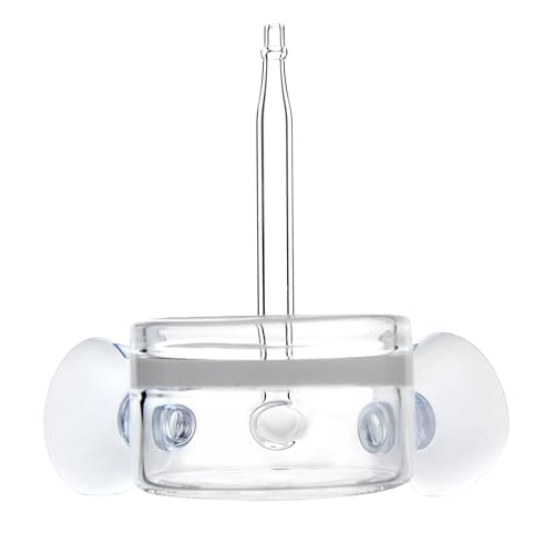 Pollen Glass CO2 Diffuser with U-Shape Connecting Tube for Aquarium Planted Tank (2" for 50-80 US gallons)