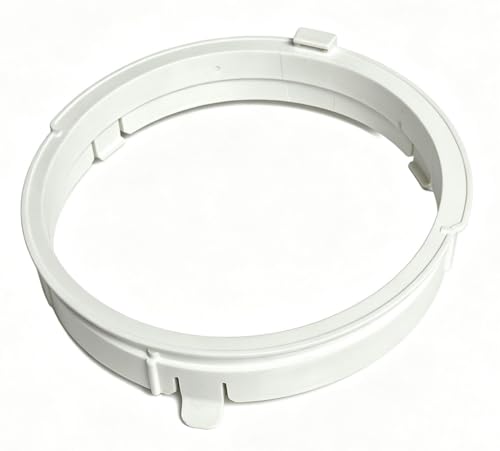 5.9 Inch Portable Air Conditioner Hose Connector, Comes with Threaded Adapter for Repairing Broken AC Hoses, PVC Replacement Adapter for Round Plug-In Exhaust Port