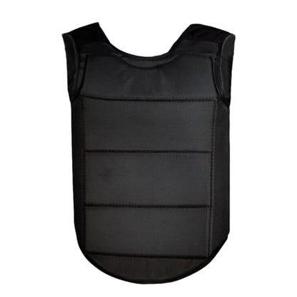 Karate Chest Protector, MMA Combat Training Boxing Taekwondo Abdomen Protective Sparring Gear Muay Thai Kickboxing - color: Black, size: Small