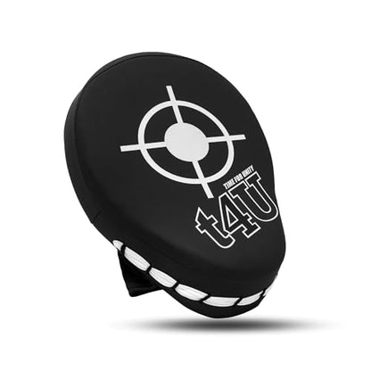 PSS Boxing Focus Pads - Hook & Jab Punch Mitts for MMA, Kickboxing, Karate, Muay Thai, and Taekwondo Training - Hand Target Strike Shield Punching Gloves Pad - color: White