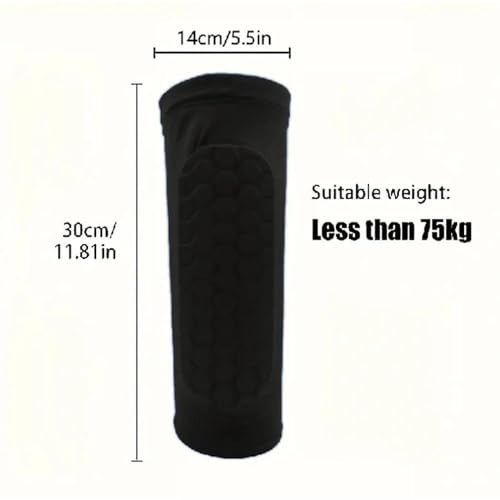 2 Pieces, Ski Shin Guards, Compression Sleeves - with Honeycomb Pads to Distribute Boot Pressure, Protective Shin Pads for Skiers & Snowboarders - size: X-Large