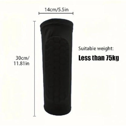 2 Pieces, Ski Shin Guards, Compression Sleeves - with Honeycomb Pads to Distribute Boot Pressure, Protective Shin Pads for Skiers & Snowboarders - size: X-Large