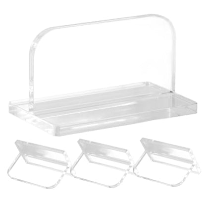 Happyyami 4pcs Acrylic Fish Tank Lid Handles Aquarium Cover Parts Double-Sided Adhesive Easy to Install for Aquariums and Fish Tanks