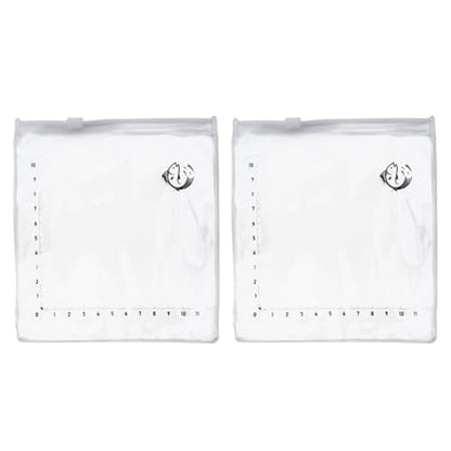 Clear Fishing Bag with Measurement Scale Light Weight PVC Materials for Safe Fish Transport and Observation Foldable Fishing Tool Bag - color: 2 Pack