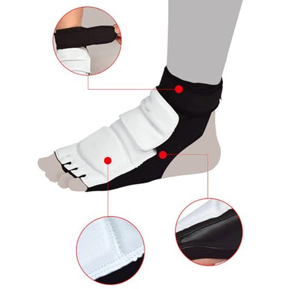 Taekwondo Sparring Gear Foot Protector, Breathable Non-Slip (38-39) | Martial Arts Protective Foot Gear, Karate Boxing Sparring Foot Guard for Kung Fu Boxing Kickboxing Training - size: XL 38-39, style: XL 38-39