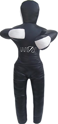Jiu Jitsu Judo Punching Bag Grappling Dummy Black & White -Unfilled - size: 70 inches (6 ft)