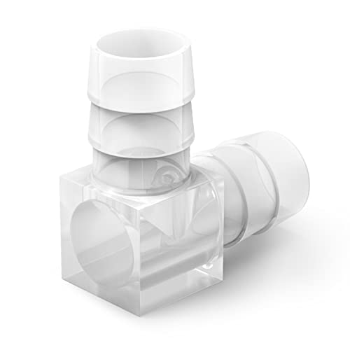 GASHER 20PCS 90 Degree Elbow L Fitting Plastic Hose Barb Reducer 5/16" x 5/16" barb Joint Splicer Mender Fitting Union for Fuel/AIR/Lquid/Gas