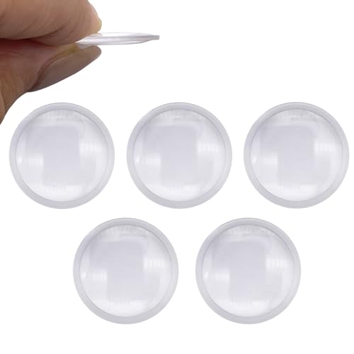 Double Convex Lens - 21mm Diameter, 41mm Focal Length, Optical biconvex Lens for Physics Experiments, Photography, Magnifying, and DIY Projects - Pack of 5pcs (20.8mm x H3mm x F41) - size: 20.8mm x H3mm x F41
