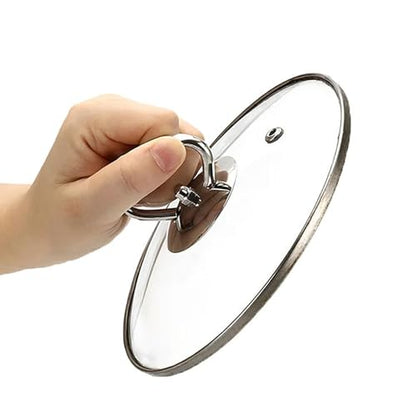 2PCS Universal Pot Lid Handles Stainless Steel Pot Lid Handles With Mounting Screws And Silicone Gaskets