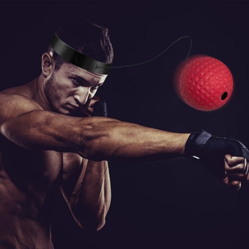 Reflex Ball Headband Set Reaction Response Trainer Equipment