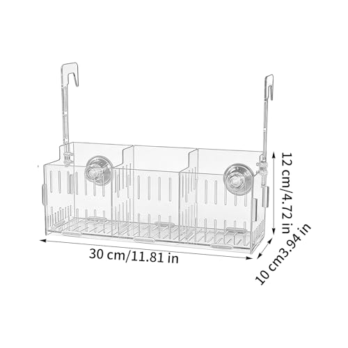 Plant Holder for Aquarium - Acrylic Hydroponic Basket Transparent Adjustable Height Aquatic Plant Holder Decoration Corner Shelf Underwater Vine Moss