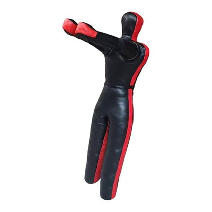 Boxing Dummy Wrestling Dummy for Kids Punching Dummy Judo Grappling Dummy Unfilled PU Leather for Karate Home Exercise