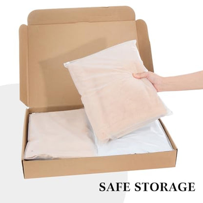 Outus 50 Pcs Mailers with 50 Pcs Poly Clothes Packaging Bags 4 Sizes Self Adhesive Shipping Mailers Frosted Plastic Bags for Clothing Small Business Flexible Mailing(Zipper,Multiple Size) - size: Multiple Size, style: Zipper