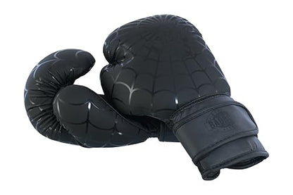 Kids Boxing Gloves 6oz | Boxing Gloves for Kickboxing Muay Thai MMA | Bag Gloves for Punching Bag - color: Black-MATT