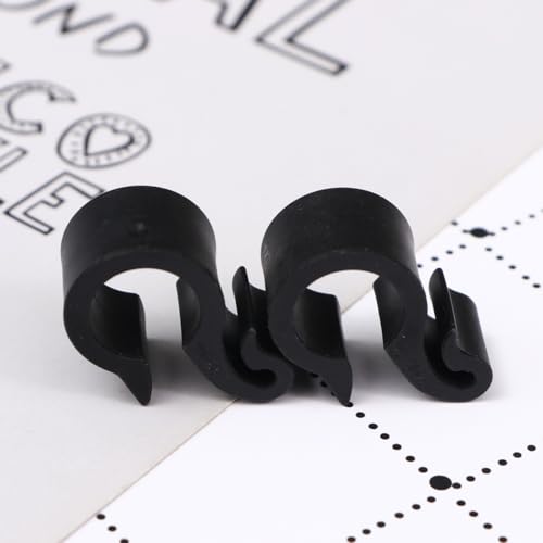 50pcs Irrigation Tubing Clips Wire Cable Clamps Adjustable Stand S Hook Cord Holder Fuel Line Clamps Wire Cord Clips Adjustable Hose Clamp Hose Clips Water Buckle Fruit Tree