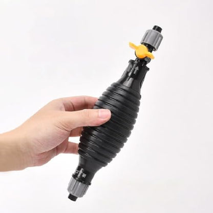 Manual Gasoline Siphon Pump Fuel Transfer Hose with Metal Clip Multifunctional Liquid Suction Pump for Petrol Oil Water Aquarium & Fuel Transfer - color: Upgraded 1m