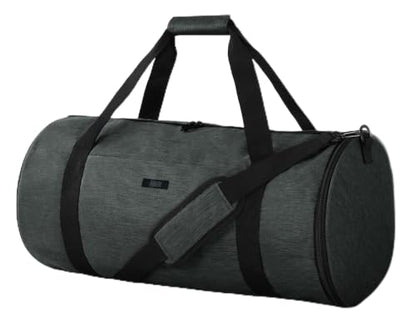 MIER Medium Gym Duffle Bag with Shoe Compartment & Wet Pocket, 35L, Gray - color: dark grey, size: 35L