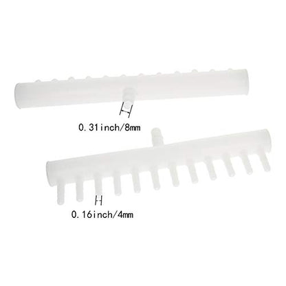 MroMax 8mm/0.31" to 4mm/0.16" Aquarium Air Line Tubing Splitter Connector Fish Tank Plastic Air Flow Divider Oxygen Splitter Lever Valve, 12 Way 1Pcs - size: 1pcs 12 Way