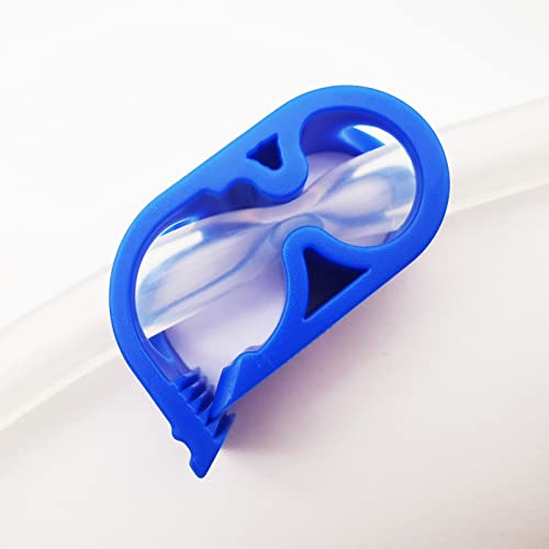 10PCS Blue Plastic Pinch Clamps 6-12mm/1/4''-1/2'' Adjustable Siphon Hose Flow Control Clip Valve Shut off Tube Clamps Laboratory Chemical Industry Tubing Clips - size: Blue for tube OD 1/4''-1/2'' (6-12mm)