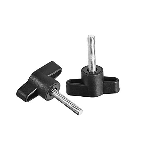 uxcell Clamping Handle Screw Knobs Handle M5 x 25mm Threaded T-Shape 10pcs - size: M5