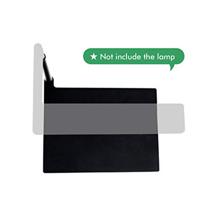 Extension Stand Holder for Flat Nano or Flat Nano Plus Aquarium LED Light, Fish Tank Plant Lamp, Adjustable Tank Mount, Extendable Bracket Fixture Kit (not Including the lamp) (Black) - color: Black