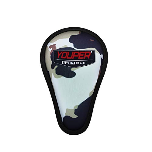 Youper Boys Youth Soft Foam Protective Athletic Cup (Ages 7-12), Kid Athletic Cup for Baseball, T-Ball, Football - color: camo