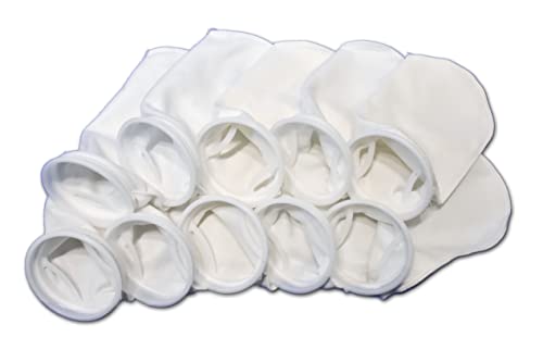 Filter Sock, 200 Micron, 10 Pack, Perfect for Aquariums, Made in USA (7" x 16" - 10 Pack) - size: 7" x 16" - 10 Pack