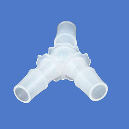 3/4" Hose Barb Fitting Equal Barbed Y Shaped 3 Way Plastic Joint Splicer Mender Adapter Union for Air Line Tubing Pipe (Pack of 4) - size: 0.75 Inch