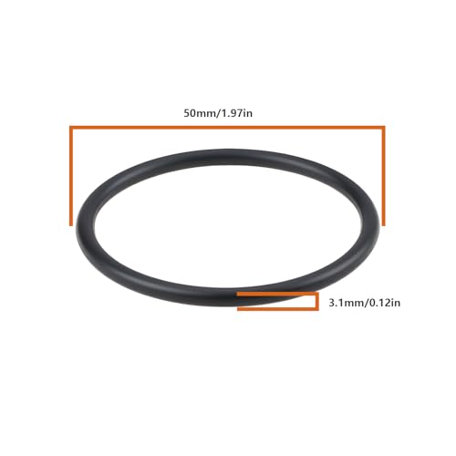 2Pcs Housing Filter Cover Cap O-Ring Gasket 50x3.1mm Seal Compatible with Intex C1000 Swimming Pool Pump