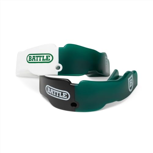 Battle Sports 2-Pack Mouthguard - Maximum Protection and Breathability, Strapless Braces-Friendly - Adult & Youth - Pack of 2 - color: Green, size: Adult (Age 10 & Up)