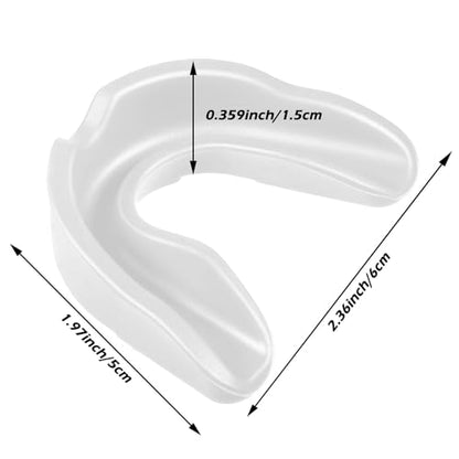Kathfly 100Pack Sport Mouth Guard Bulk Athletic Mouthguard, White - color: White