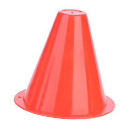 10pcs Football Cones Soccer Training Discs Football Marker Poles Flat Square Bottom Stackable for Soccer Training - color: Red