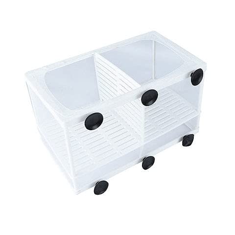 Fish Nursery for Aquarium-Fish，Aquarium Fish Breeder Box, Hatching Box, Juvenile Fish Spawning Incubator, Water Isolation Net Hatchery、Fish Isolation Box 25 x 14 x 15cm - color: rectangle