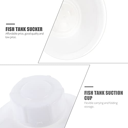 Toddmomy 10pcs White Screw Suction Cup Practical Aquarium Sucker Easy Install Disassemble