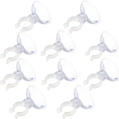 Aquarium Suction Cup Clips Set Fish Tank Air Line Holder Clear Plastic for Glass Fish Supples and Fish Tank Clear Airline Tubing Decorations Shrimp Nests and Reptile - size: Φ0.51in/13mm