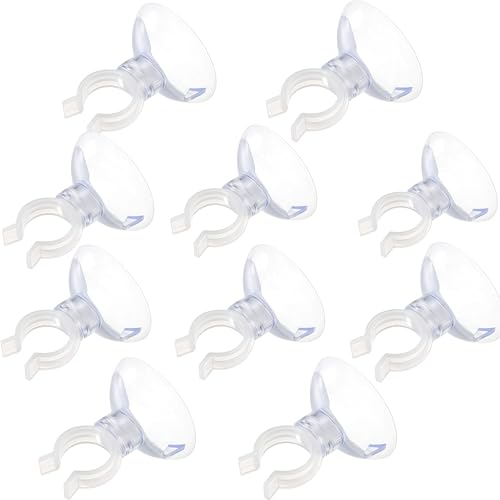 Aquarium Suction Cup Clips Set Fish Tank Air Line Holder Clear Plastic for Glass Fish Supples and Fish Tank Clear Airline Tubing Decorations Shrimp Nests and Reptile - size: Φ0.78in/20mm