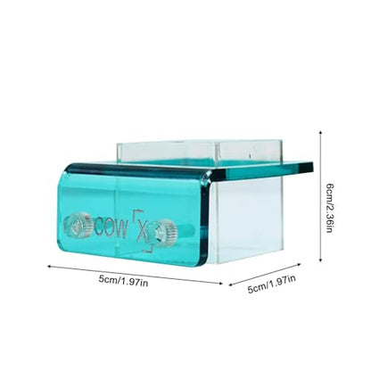 Floating Fish Feeding Ring, Aquarium Food Feeder Circle Tool, 10cm Loop with Splash Guard, Material Feeding Ring, Feeder with Clear Design, Aquarium Tool for Betta Guppy