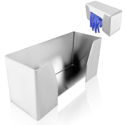 Wall Mount Storage Dispenser Holder Aluminum Latex Glove Box Dispensers Suitable for Garage Enclosed Trailer Work Shop