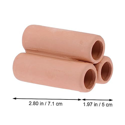 Happyyami Aquatic Plants Moss Tube Cultivating Container Ceramic Mineral Holder for Fish Tank Decoration and Aquatic Plant Growth