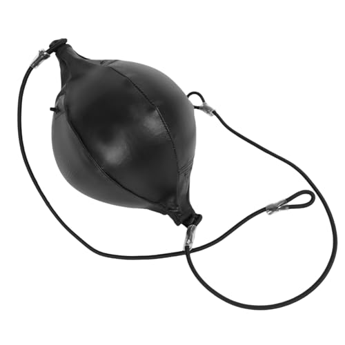 DECHOUS Professional Hanging Boxing Speed Ball PU Leather Punching Bag for Agility Reflex Training Reinforced Seams Pear Shape Design for Accurate Punches and Hand Eye Coordination