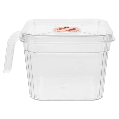 Happyyami Transparent Tank with Lid and Handle Shatterproof Small Aquarium for Desktop for Betta and Easy to Clean and Maintain