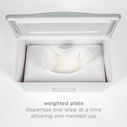 Ubbi Baby Wipes Dispenser, Baby Wipes Case, Baby Wipes Holder With Weighted Plate, Keeps Wipes Fresh And Non-Slip Rubber Feet, Gray - color: Gray Wipes Dispenser