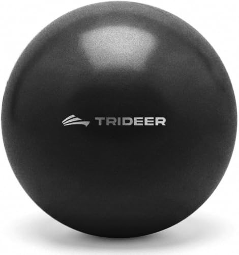 Trideer 9-Inch Pilates Ball, Small Exercise Ball Pilates Equipments for Yoga, Physical Therapy, Pregnancy, Postpartum, Core Training, Balance, Stability and Stretching - color: Black